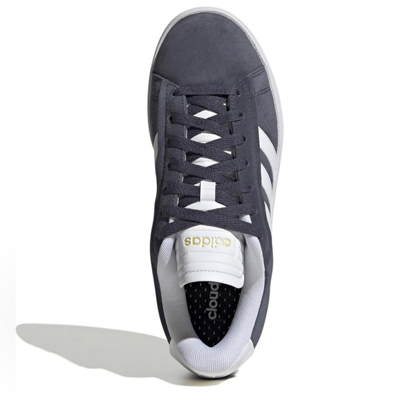 Adidas Grand Court Alpha Cloudfoam Retro Women's Low Top Shoes Sneaker Dark Navy - Picture 5 of 6